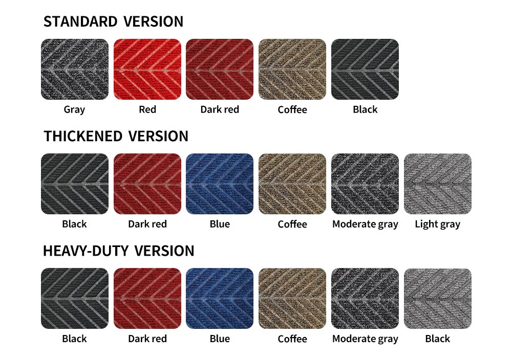Nailun Chevron Ridges Non-Slip Logo Mats