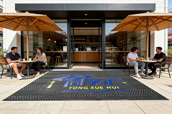 Nailun Chevron Ridges Non-Slip Logo Mats