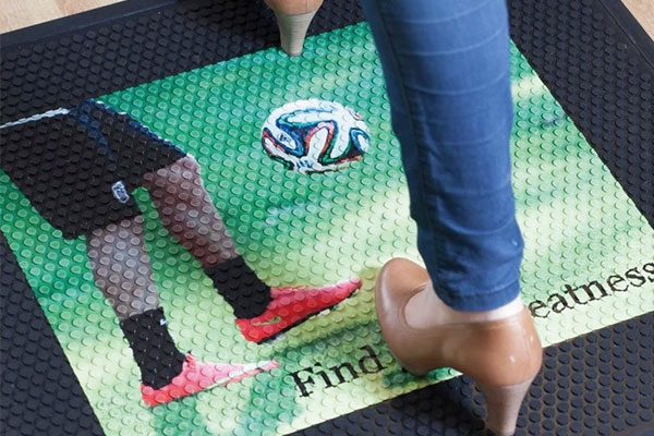 Rubber Scraper Logo Mats
