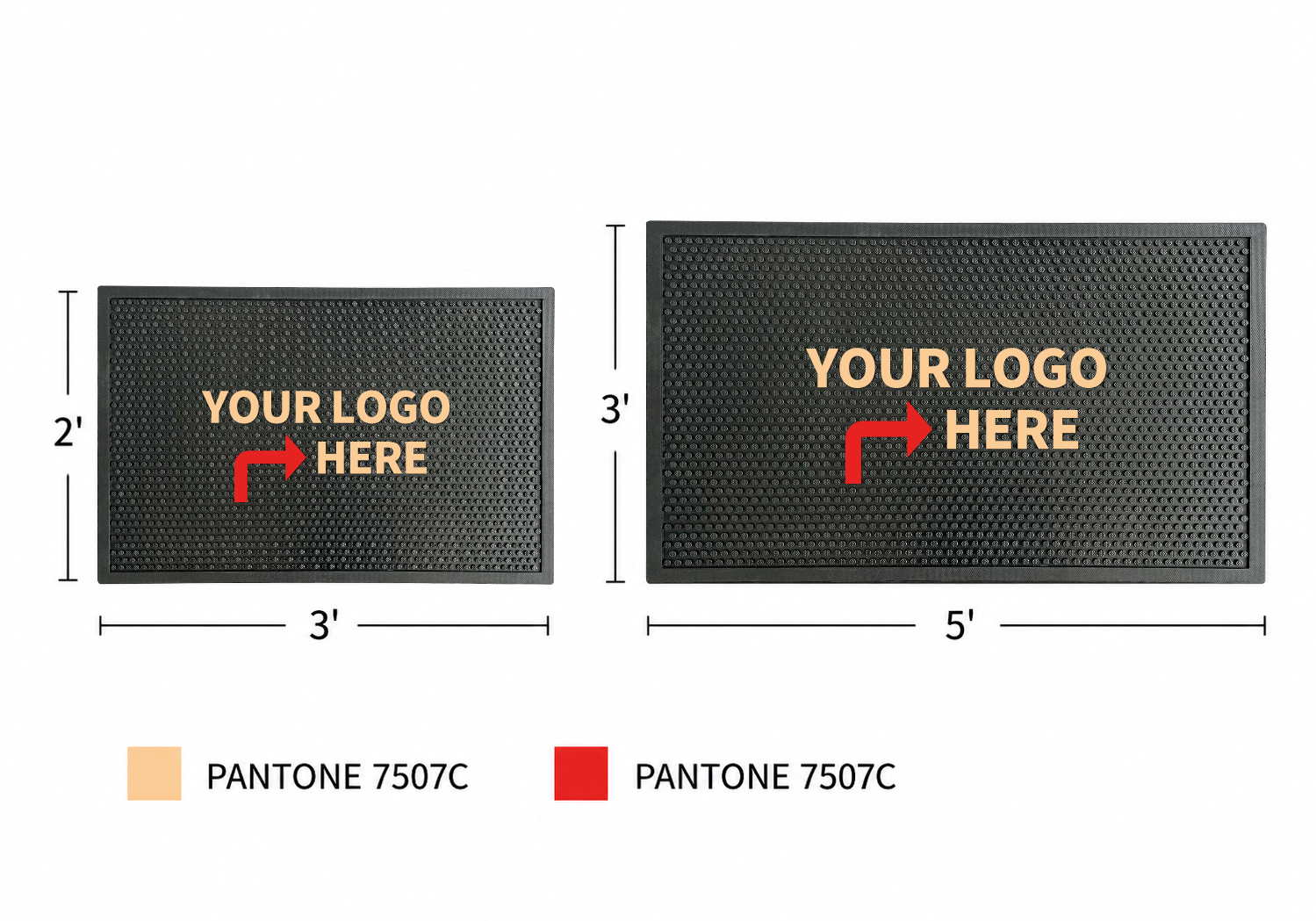 Patia All-Weather Molded Rubber Scraper custom logo mat 100% commercial-grade nitrile rubber with raised molded cleats Patia All-Weather Molded Rubber Scraper custom logo mat 100% commercial-grade nitrile rubber with raised molded cleats