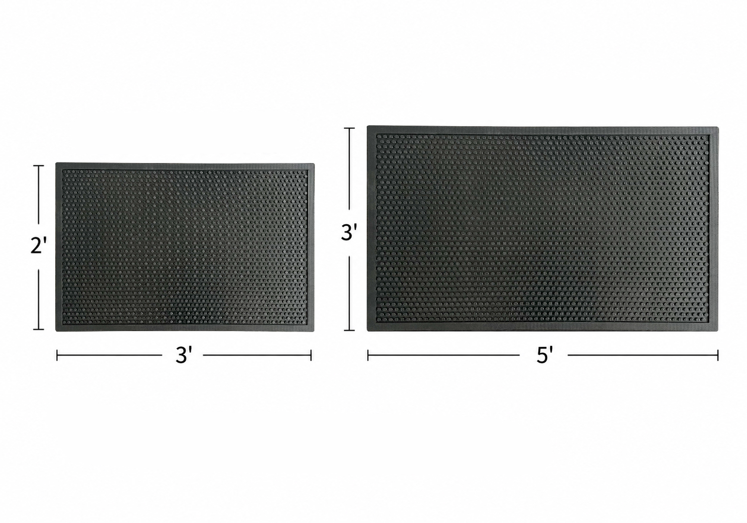 Patia Commercial Heavy-Duty circular stud all-weather rubber scraper floor mat with raised scraping nodes Patia Commercial Heavy-Duty circular stud all-weather rubber scraper floor mat with raised scraping nodes