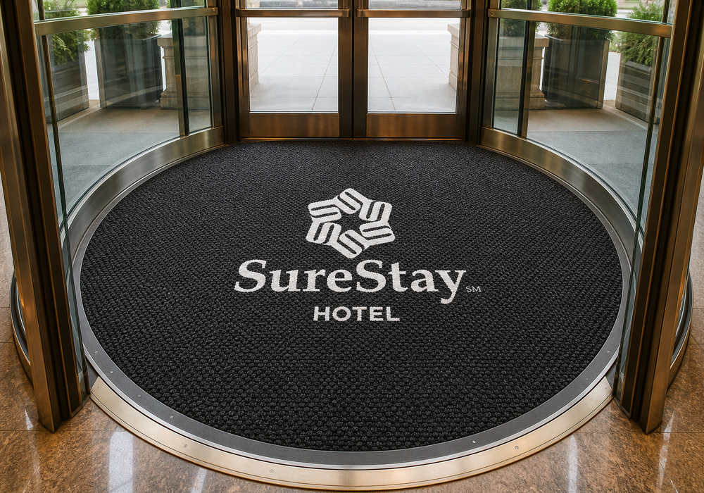 Luxury hotel and resort 5-zone commercial entrance mat system featuring Leviathan aluminum, Berber inlaid, Supreme-HD 950g nylon, and Microfiber inlaid mats by PATIA Luxury hotel and resort 5-zone commercial entrance mat system featuring Leviathan aluminum, Berber inlaid, Supreme-HD 950g nylon, and Microfiber inlaid mats by PATIA