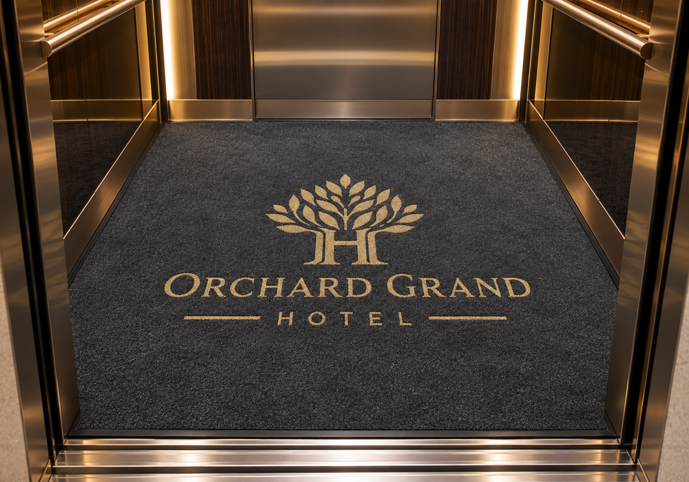 Luxury hotel and resort 5-zone commercial entrance mat system featuring Leviathan aluminum, Berber inlaid, Supreme-HD 950g nylon, and Microfiber inlaid mats by PATIA Luxury hotel and resort 5-zone commercial entrance mat system featuring Leviathan aluminum, Berber inlaid, Supreme-HD 950g nylon, and Microfiber inlaid mats by PATIA